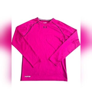 Under Armour Heat Gear Womens Pink Compression Long Sleeve